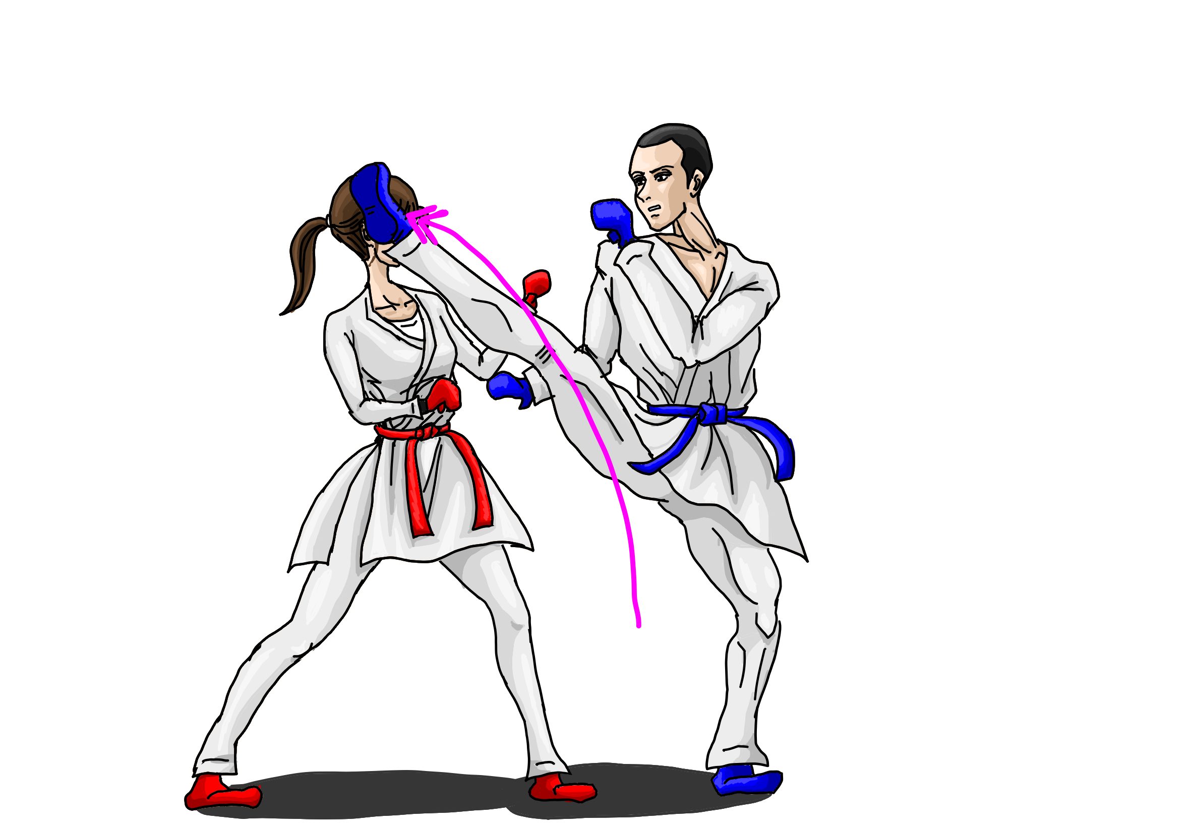 空手の組手で使える蹴り技7種類を解説します