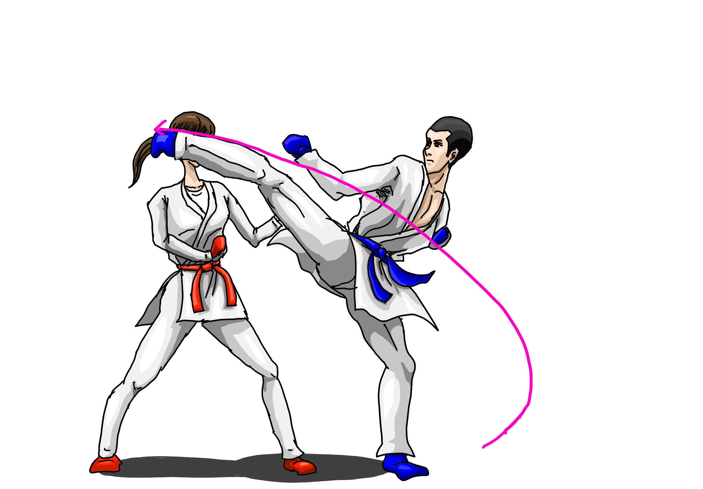 空手の組手で使える蹴り技7種類を解説します 空手の組手で使える蹴り技7種類を解説します